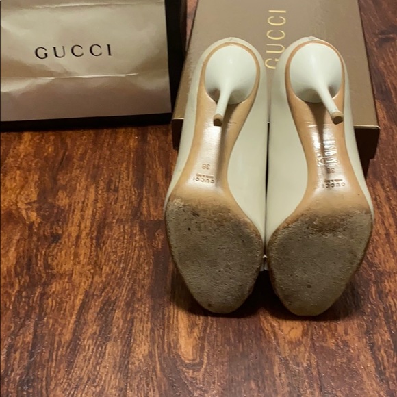 HORSEBIT GUCCI PEEP TOE PUMPS Size 38 - Picture 7 of 10